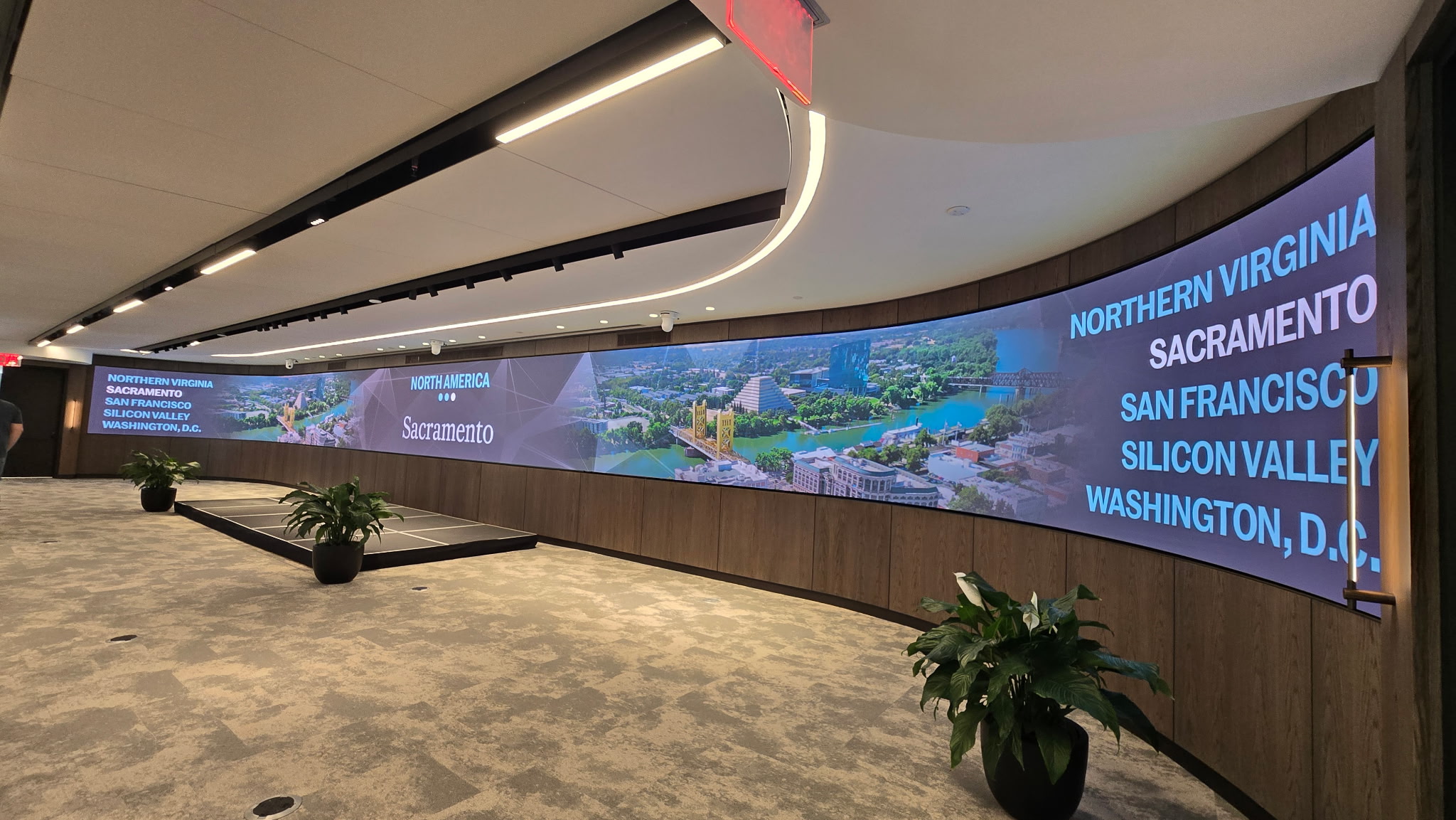 Reuter Communications LED wall installation